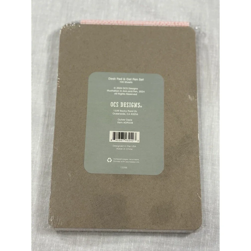 OCS Designs Don’t Forget Note Pad 100 Sheets Ochre Oasis
